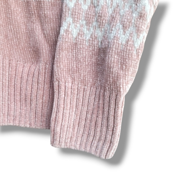 Christian Siriano Pink Chenille Sweater - Picture 3 of 5